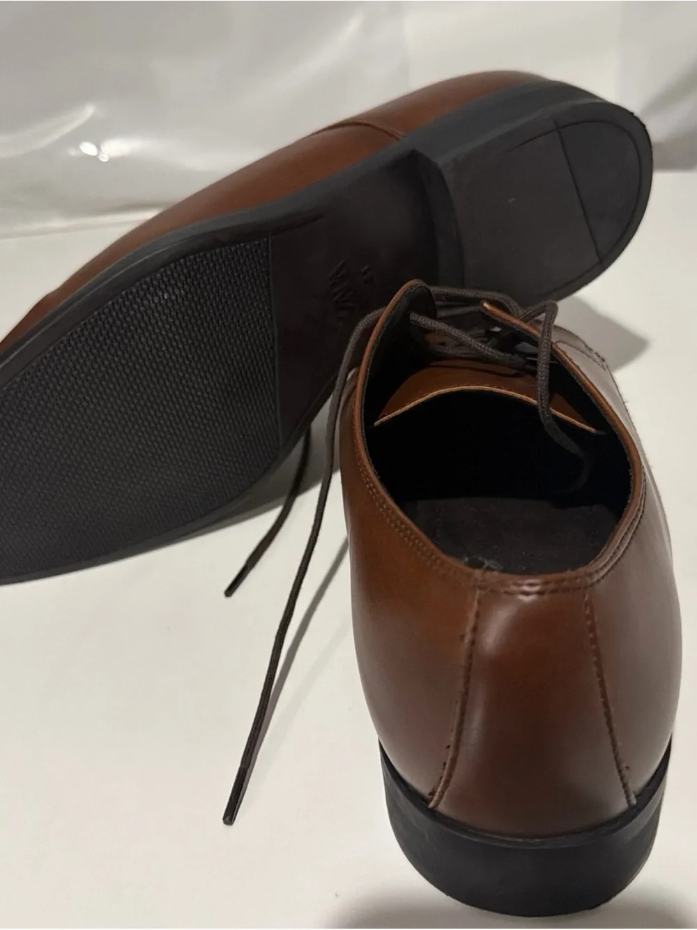 ⁠ZARA Man Brown Derby Dress Shoes Oxford Lace Up Mens Size 10 US 43 EUR 2400/220